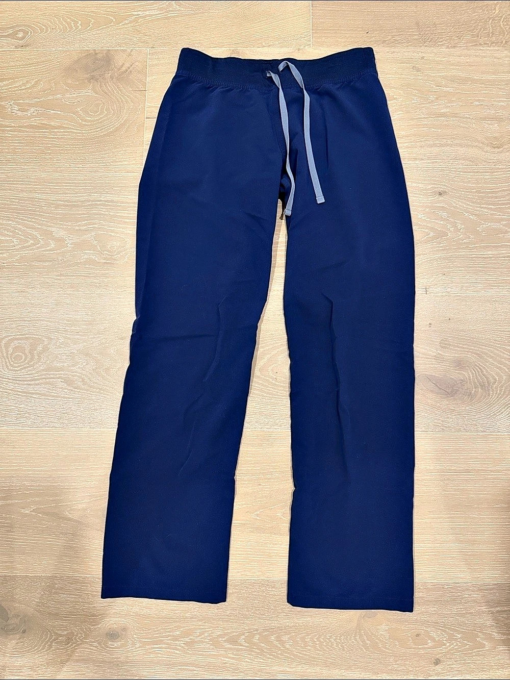 FIGS Livingston Basic Scrub Pants Straight Leg Blue Small